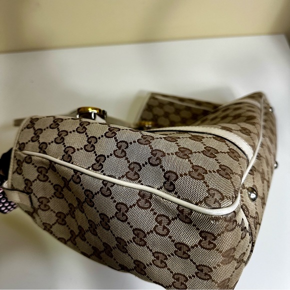 S⭕️LD. Gucci Twin Canvas Tote - Picture 13 of 16